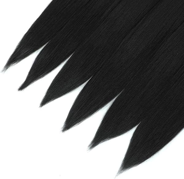Försträckta fläthår extensions 66cm 6-pack professionella syntetiska fibrer virkade flätor Yaki textur flätor