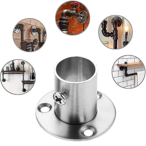 304 Rustfrit Stål Høj Fod Flange Sæde (2 stk) 19mm