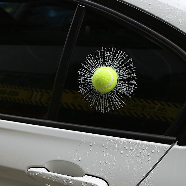 3D Simulation Golf/baseball Knust Glas Bilrude Klistermærke Tredimensionel Tennis A