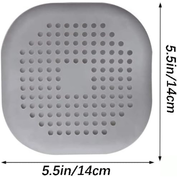 4 st silikonavloppsskydd, köksavloppsfilter med sugkopp, badkarsavloppsfilter, köks- och badrumsavloppsfilter