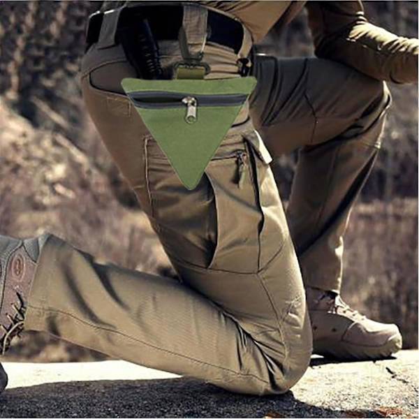 Svampeindsamlingspose Svampeindsamlingspose Bærbar og Let Minipose til Vandreture Camping Jagt Green