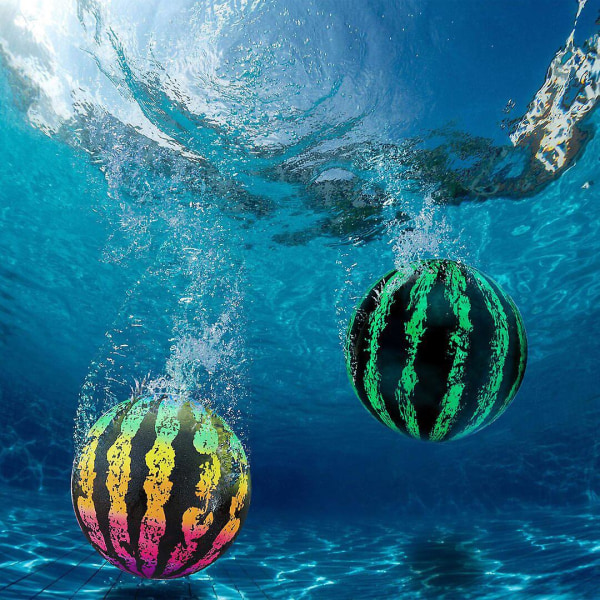 Strandbollar Regnbåge Uppblåsbara Leksaker Färgglada För Poolparty Strandleksaker Watermelon Large