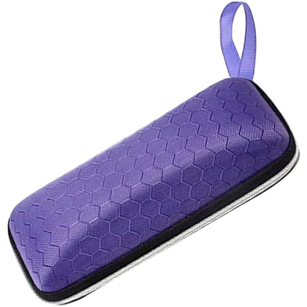 Purple Zipper Case Portabelt halvhårt EVA case