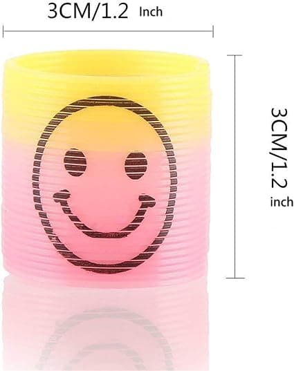 24 stk Mini Regnbue Plastikk Fjærleker (Fargerike)