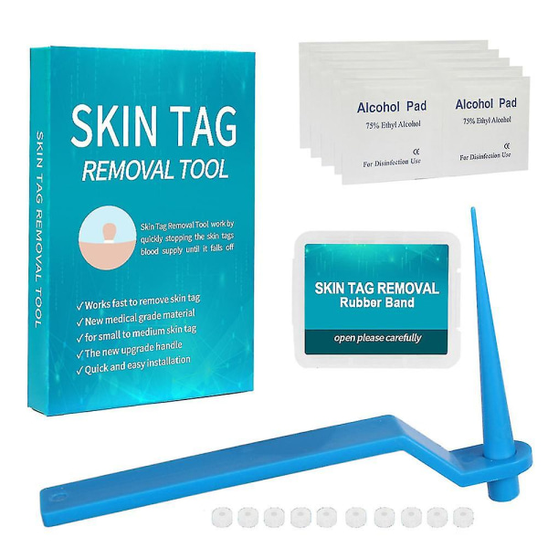 Skin Tag Remover Vårt Remover Skin Tag Removal Kit Skin Tag Mole Smärtfri Skin Tag Removal Set Skin Blue