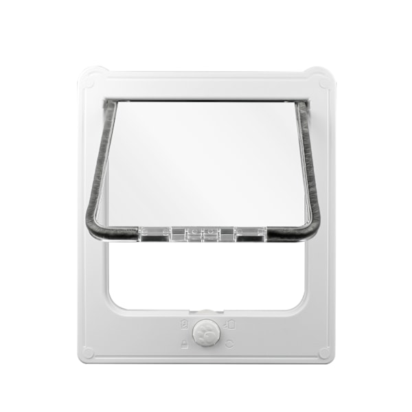 Sure Petcare Microchip Kattelem, Hvid, Scanner Kæledyrs ID ved Indgang, Tjek Din Kats Størrelse, Lemåbning er 23,5cmB*27,5cmH