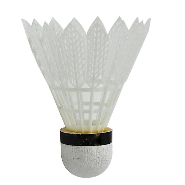 6 stk. Badmintonbolde i Plast White