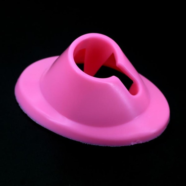 3 st Nagellacksflaskhållare Mjukt gummi Nagellacksflaskhållare Nail Art Lack Polish Seat Tool Pink