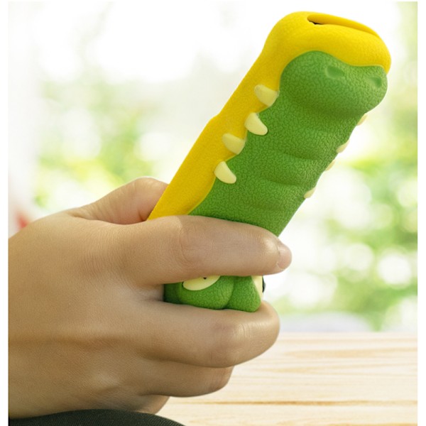 Skyddande fodral för Hisense CN3A75 TV-fjärrkontroll CN3V75 Anti-fall Cartoon Crocodile Silikonfodral