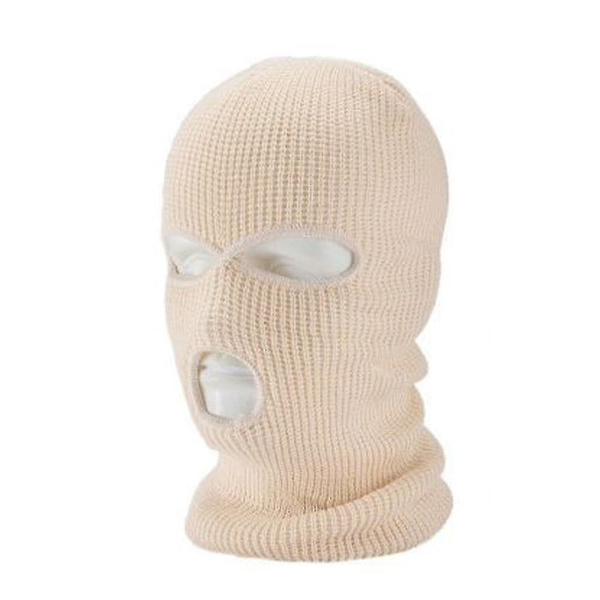 Kokokasvoinen hiihtomaski talvihattu Balaclava huppu pipo lämmin taktinen hattu 3 reikää orange