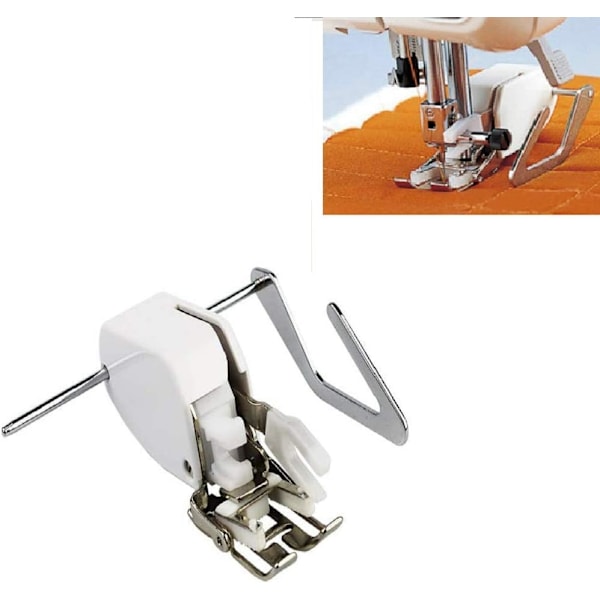 Tryckfot Tryckfot Symaskin Dubbelmatningsfot Overlock Tryckfot med Quiltguide Justerbar Overlock Tryckfot för Singer Broth