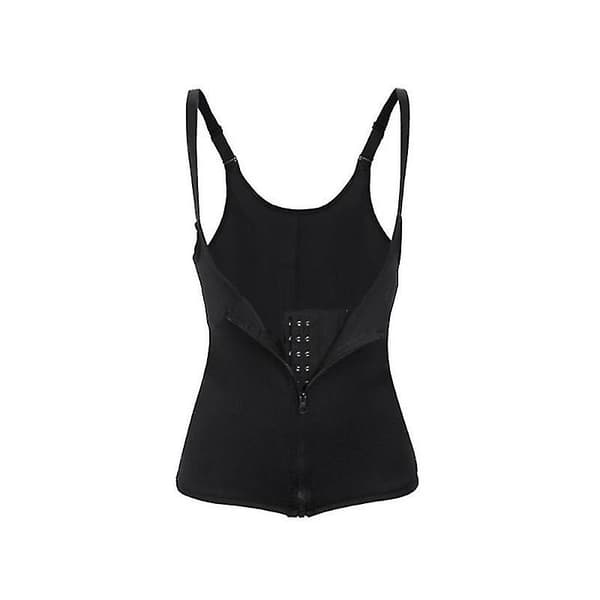 Kvinnors dragkedja kroppsslankande shapewear hög midjetränare bukband underkläder XL