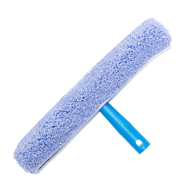 Professionel glasskraber med mikrofiberbørste, bredde 25 cm