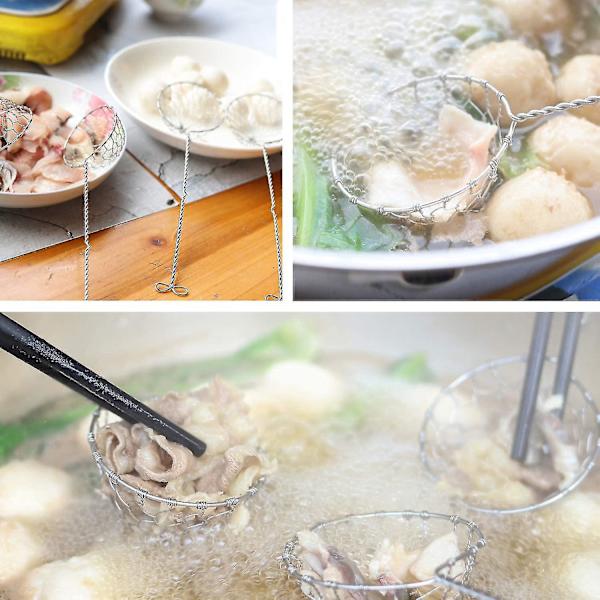 6-osainen Hot Pot -siiviläsetti ruostumatonta terästä 4 pieces