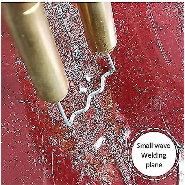 300 kpl kuumaliimapistoolin niittejä, 6 tyyppiä auton puskurin muovinkorjauskone muovihitsaus hitsaus aalto niitit korjaustyökalusarja kaikkiin autoihin 0.6mm Wave Staples 300pcs