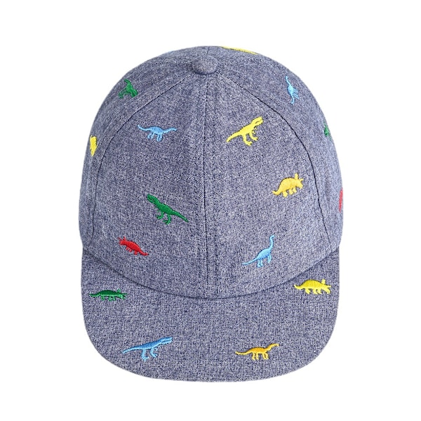 Pojkbasebollkeps (dinosaurie 1 - 2 år gammal) pojke baby bomull solhatt barnhätta vår sommarhatt