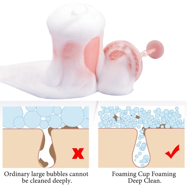 2 st Face Foam Maker Rich Cream Foamer Hudvårdsverktyg, Manuell Portable Foamer Cleansing Foaming Cup för att tvätta ansiktshud