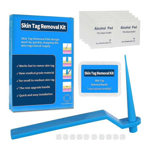 Skin Tag Remover Vårt Remover Skin Tag Removal Kit Skin Tag Mole Smärtfri Skin Tag Removal Set Skin Blue