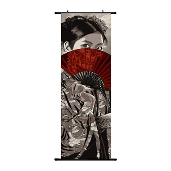Japansk Samurai Ukiyo-e Rull Plakat 1 45*125CM
