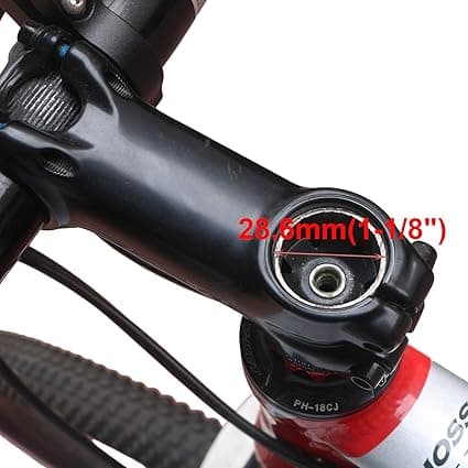 Headset Spacer med Frempind Top Cap, Headset Stjernemøtrik Sort Farve
