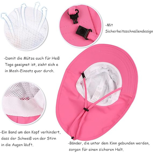 Baby Hats S Sommar Flicka Pojke Barn Mössa UV Skydd Solhatt för Småbarn Strand Vandring Mössa