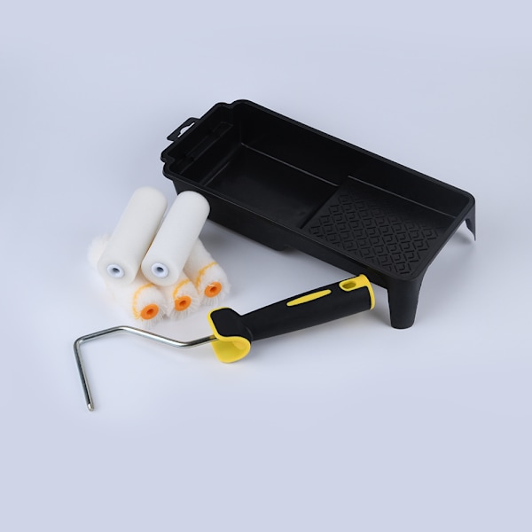 Easy Coater Färg Mini Roller Kit med Högdensitetsskumöverdrag för Glans7-delad förpackningssats, Gul