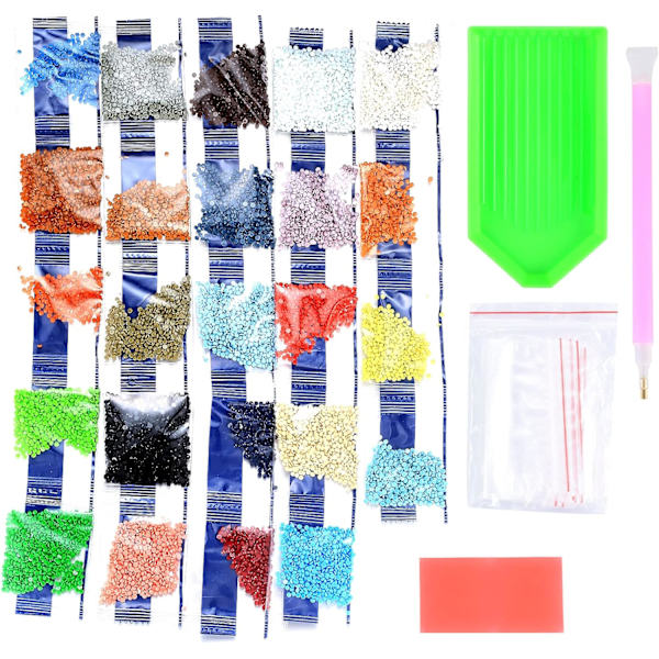 5D DIY Diamantmålning Set 30x40cm - Enhörning Barn Vuxen Full Diamant, Vatten Diamant Broderi Kristall Kors Broderi Hantverk Konst Canvas Dr