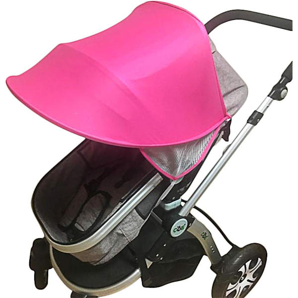 Solskærm Universal Baby Klapvogn Letvægts Klapvogn Kaleche Betræk Solbeskyttelse Vindtæt Vandtæt Barnevogn Paraply Foldbar Parasol Anti-UV Tilbehør