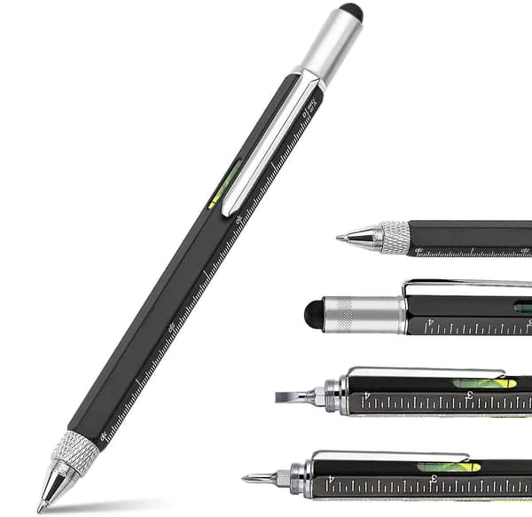 Multifunksjonspenner Gaveideer Kontorgadgets Morsomme Gaver Til Menn Black