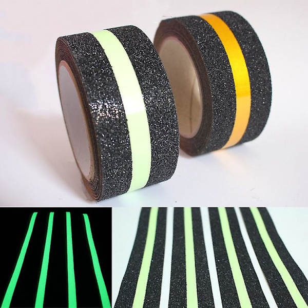Emery Safety Tapes Valonauha Musta & Keltainen Itsekiinnittyvä Varoitusteippi 5*15cm