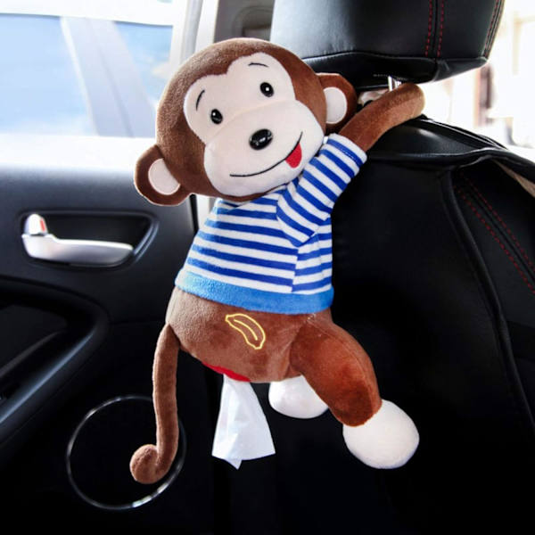 ServettbehållareMonkeyServettbehållareKreativServettförvaringServettServettbehållarePapperförBilKökHemKontorSkrivbordBordMonkeyDollServettdispenser