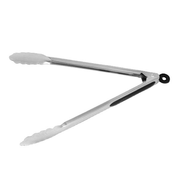 Køkken Grill- og Grilltænger (Sølv, 30 cm), Forlænget Fortykket Lås Grill- og Grilltænger i Rustfrit Stål