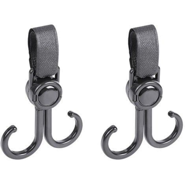 Dubbelkrok Barnvagnskrokar - 2pack