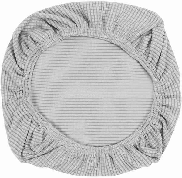 Elastiska spandexstolar, tvättbara passform, för kontorsstolar, matstolar, bar, bröllopsfestdekor silver