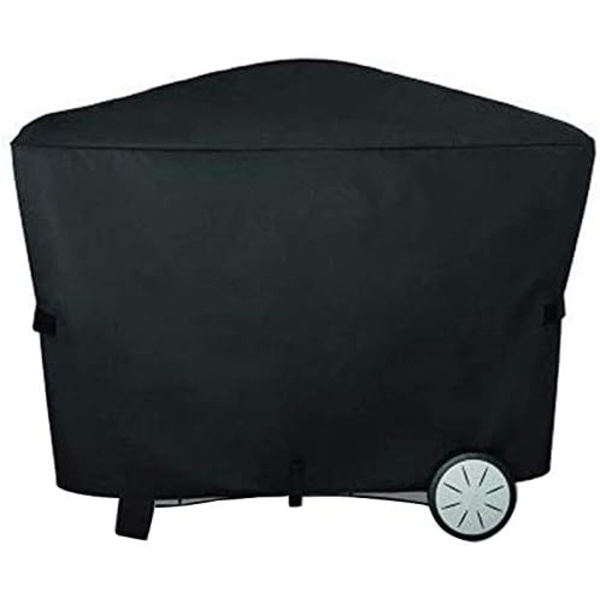 Vattentät grillöverdrag, 44 x 25 x 38 tum Oxfordtyg grillöverdrag dammskydd UV-skydd med justerbar elastisk rep för Weber Q3000
