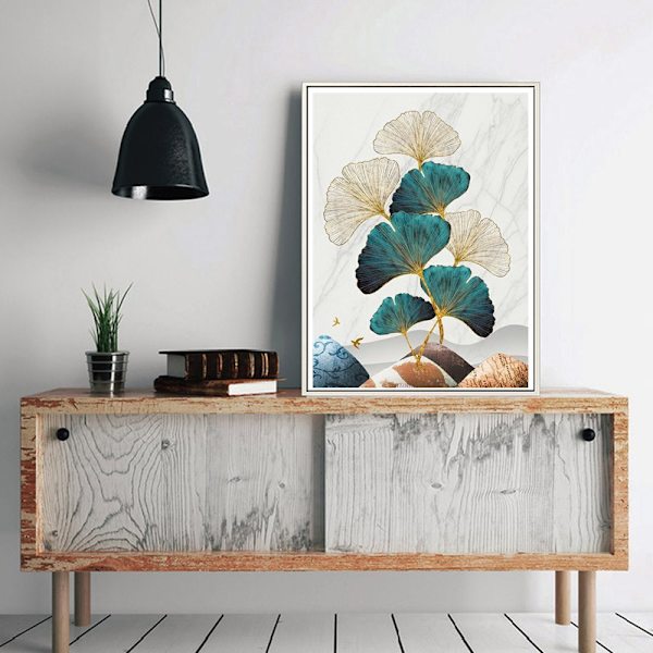 5D Timanttimaalaus, DIY Timanttimaalaus Ginkgo, Timanttimaalaus Timanttikirjonta Maalaussarja Ginkgo Biloba Makuuhuoneeseen, Olohuoneeseen, Toimistoon