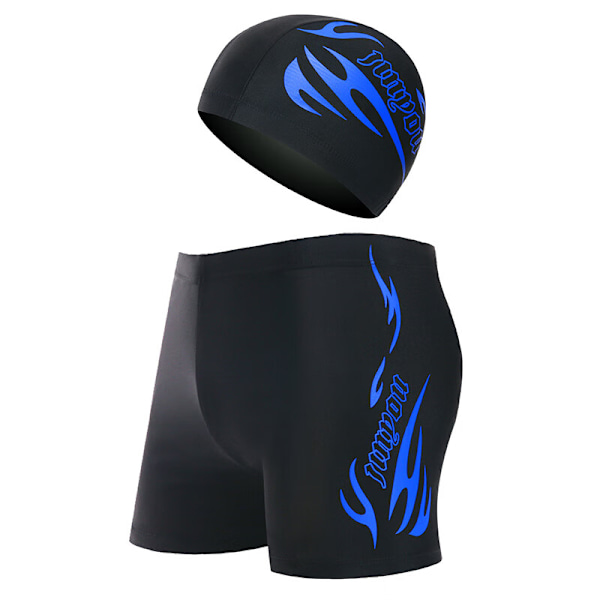 XXL 2-delade badshorts röd blå