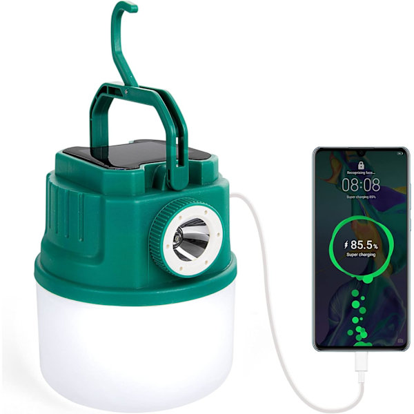 Ladattava LED-lamppu, retkeilylamppu, lukemiseen, retkeilyyn, kalastukseen, hätäpimennykseen