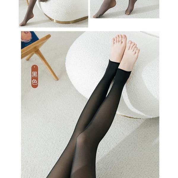 Tykk Varme Strømper Ensfarvet Lignende Hud Varme Leggings Varme Leggings B
