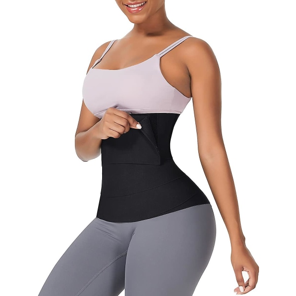 Midjetränare för kvinnor Bandage Osynlig Wrap Midjet Cincher Svettvärp Trimmer Bälte Upgrade 2M