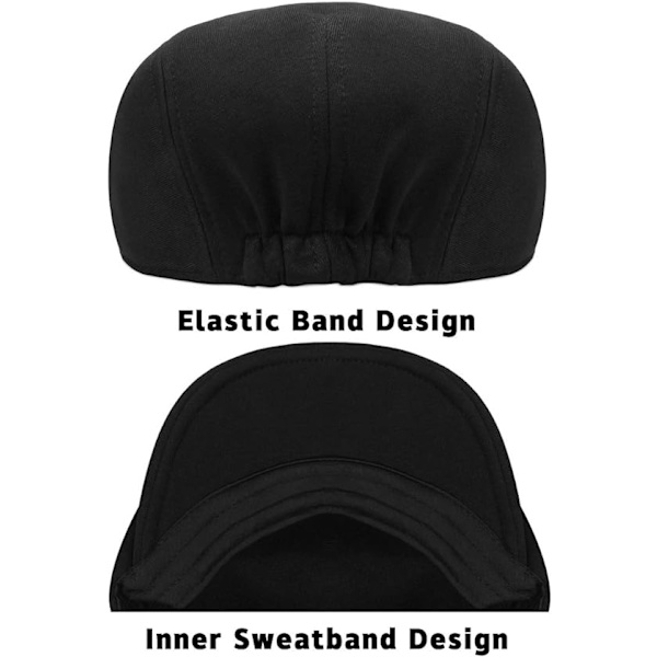 Herrar Beret Cap Justerbar Platt Vintage Lvy Hat