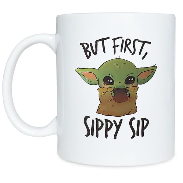 Star Wars The Mandalorian The Child Illustarion Mug 1