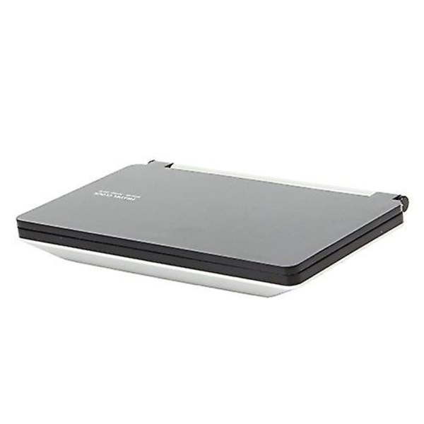 Lydløs LCD Digital Stor Skærm Rejse Foldbart Elektronisk Vækkeur Med Temperatur Dato Tid Kalender Black