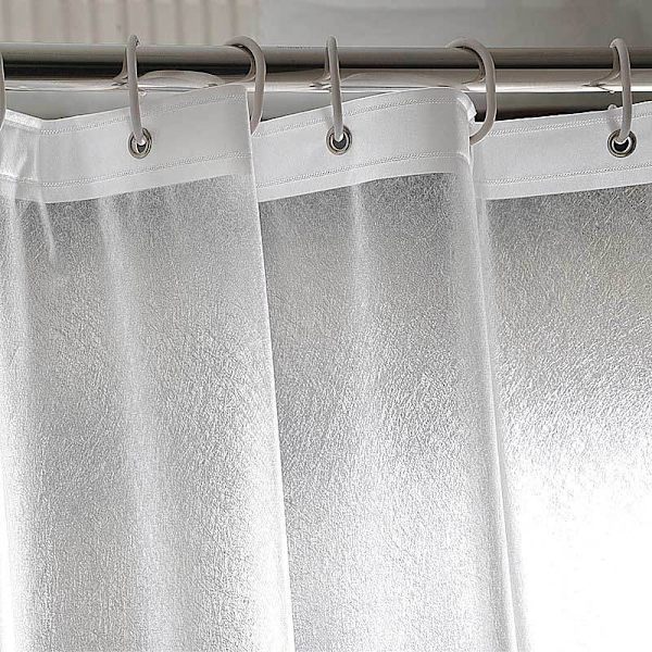 80 x 180 cm Duschdraperier Mögelbeständig Mjölresistent EVA Badrumsdraperi Foder 3D-effekt Klar Pebble Heavy Duty Duschdraperi med 3 Magneter,W