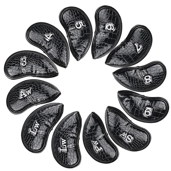 Golfkølle Headcover Rød 12 stk/sett Black