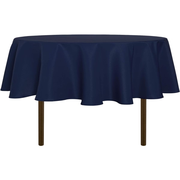 Rund duk - 60 tum - Vattentålig spillsäker tvättbar polyesterduk Cover i dekorativt tyg för matbord, bufféfester