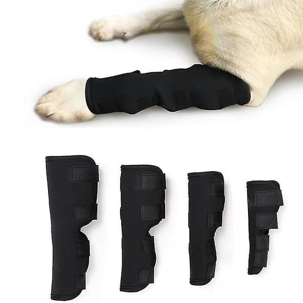1 st Hund Hasled Stödhylsa Husdjur Stöd Kompressionsben Led Wrap Protector S