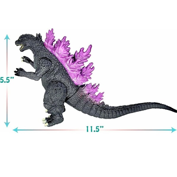 Godzilla-lelufiguuri: Hirviöiden kuningas, vuoden 2020 elokuvasarja, liikkuvat nivelet, pehmeää vinyyliä, kantolaukku