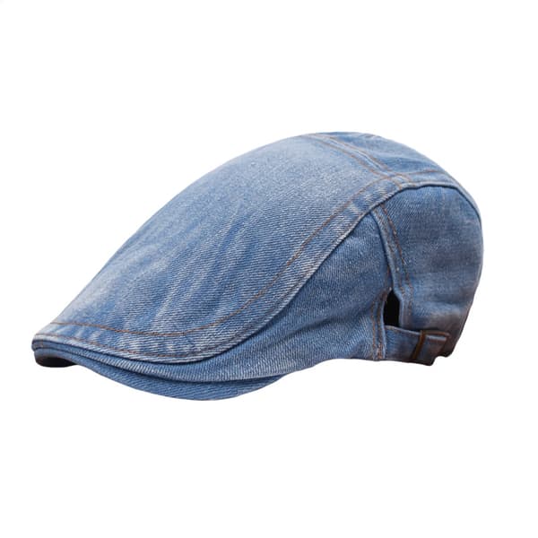 Herre Flat Cap Justerbar Beret Duck Tab Hat Ungdom Casual Berets