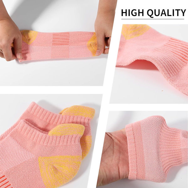 Damstrumpor 6 par Damstrumpor Låga Sportsockor i Bomull Unisex